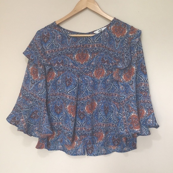 𝅺nwot JACK BB DAKOTA EAT SLAY LOVE PRINTED TOP S - Picture 4 of 12